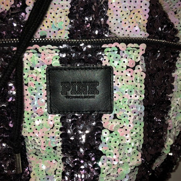 Victorias Secret Pink Sequin Backpack - Picture 4 of 7